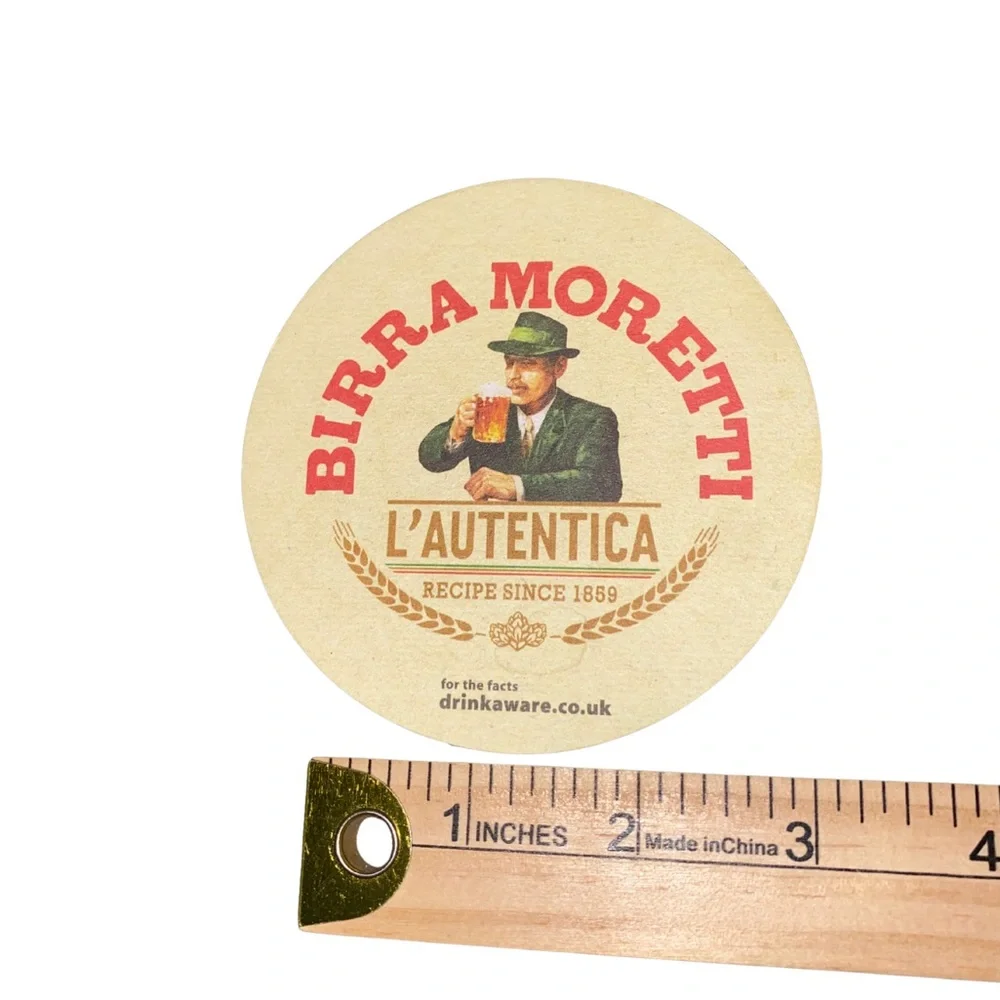Birra Moretti L’Autentica Beer Mats Coasters Set of 3‎ – Italian Pub Collectible